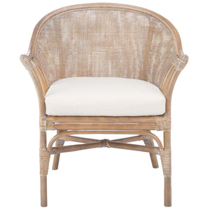 Safavieh Dustin Rattan Accent Chair W/ Cushion , ACH6517