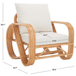 Safavieh Beia Accent Chair , ACH6521 - Natural / White
