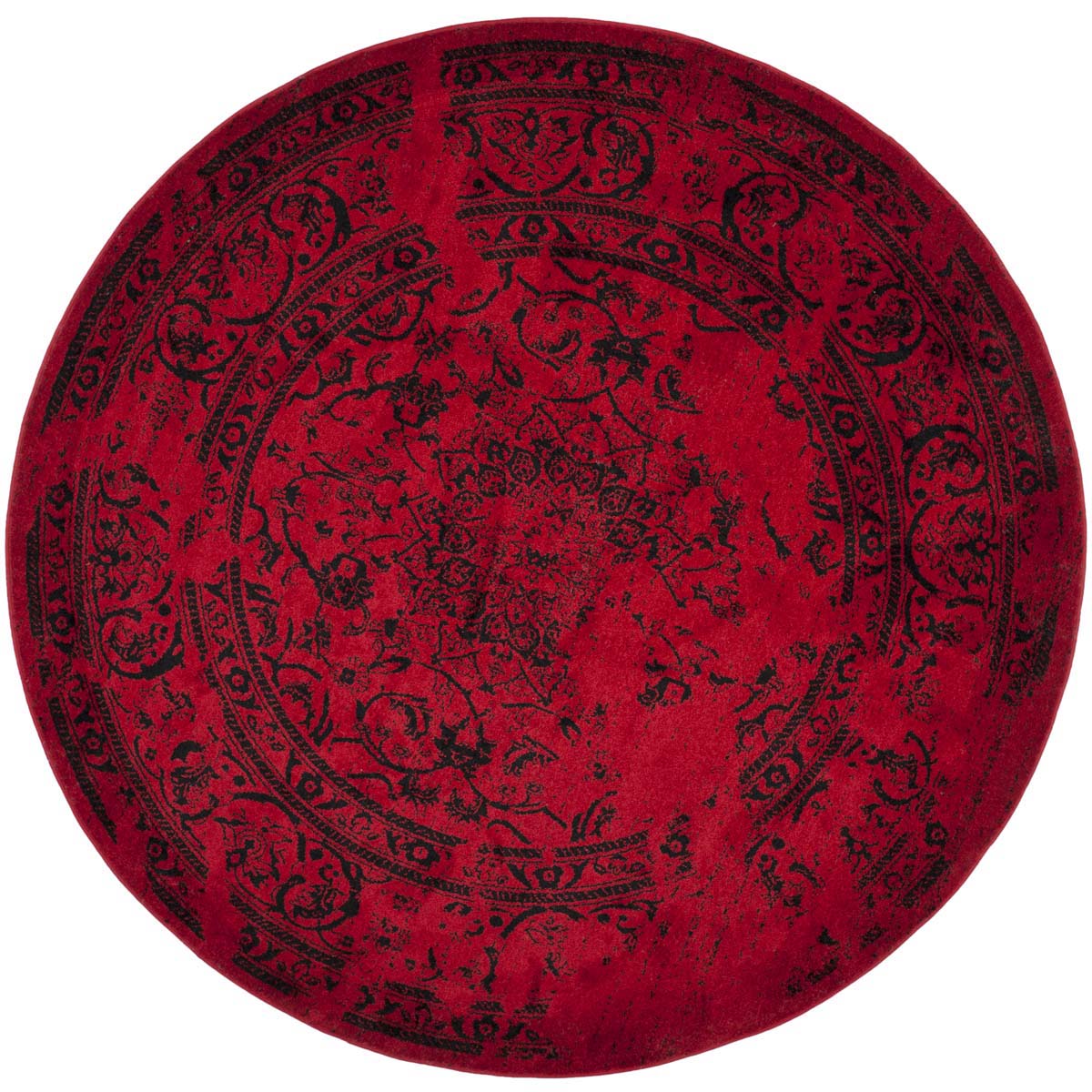 Safavieh Adirondack 101 Rug, Black, ADR101 - Red / Black