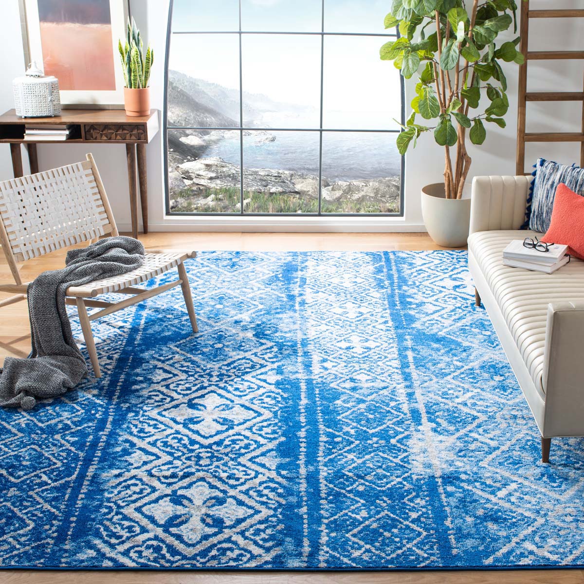 Safavieh Adirondack 111 Rug, Silver, ADR111 - Silver / Blue