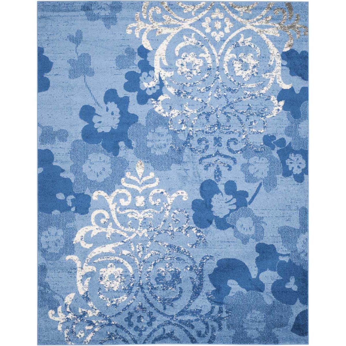 Safavieh Adirondack 114 Rug, Blue, ADR114 - Light Blue / Dark Blue