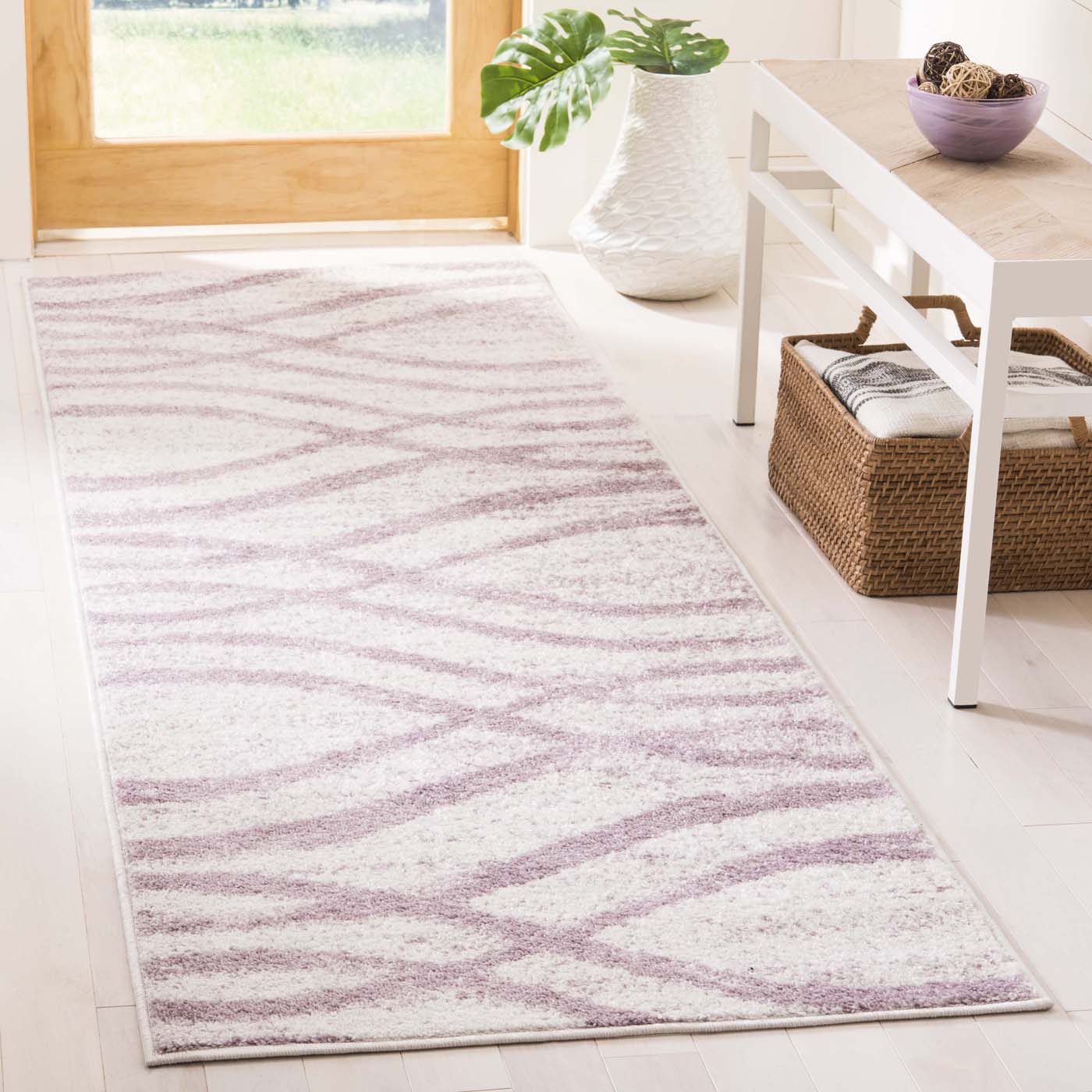 Safavieh Adirondack 125 Rug, White, ADR125 - Cream / Purple
