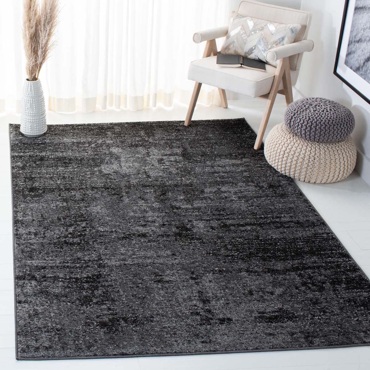 Safavieh Adirondack 130 Rug, ADR130 - BLACK / IVORY