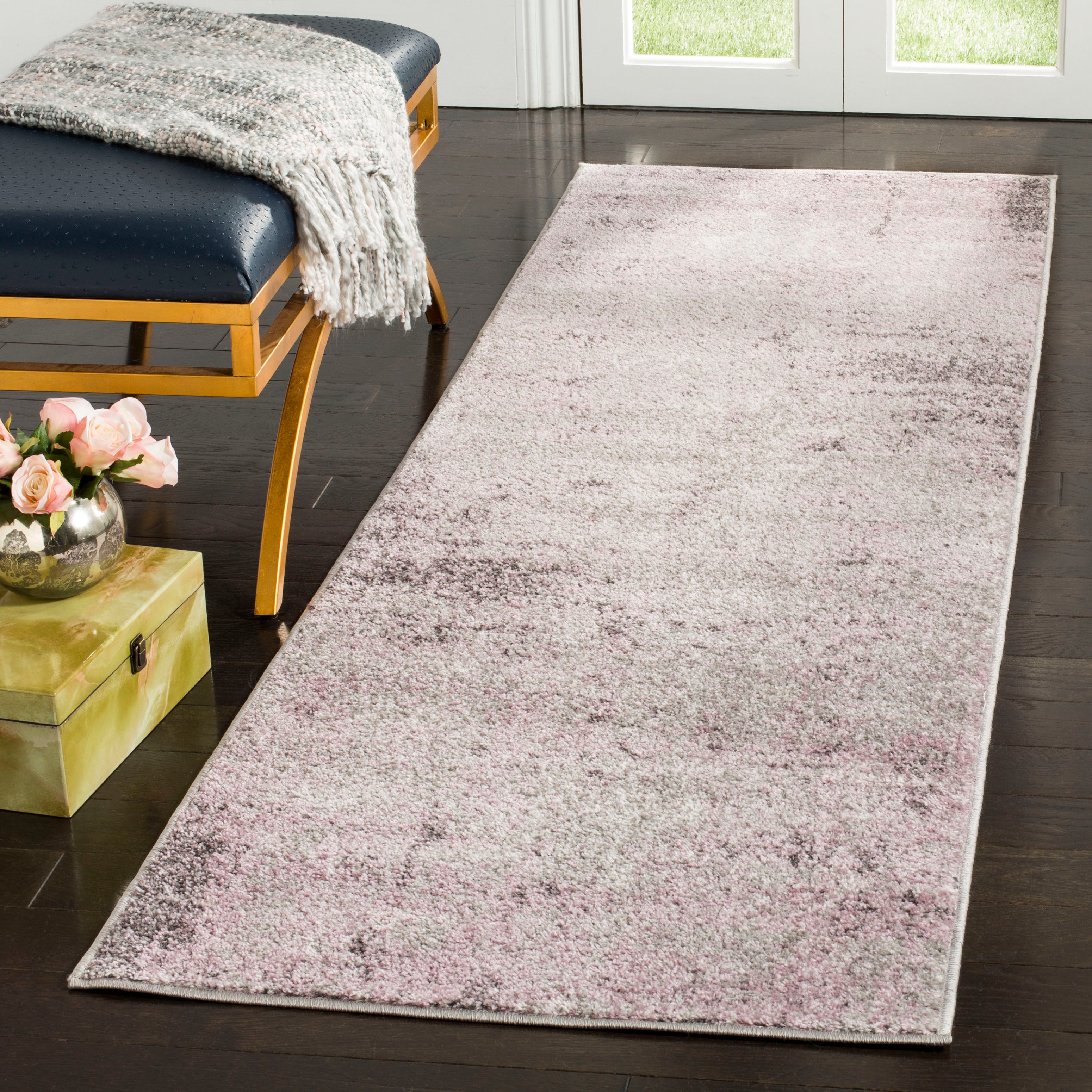 Safavieh Adirondack 130 Rug, ADR130 - LIGHT GREY / PURPLE