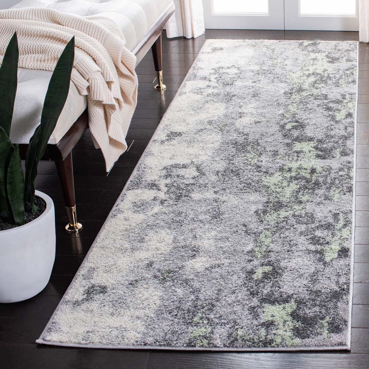 Safavieh Adirondack 134 Rug, Green, ADR134 - Green / Grey