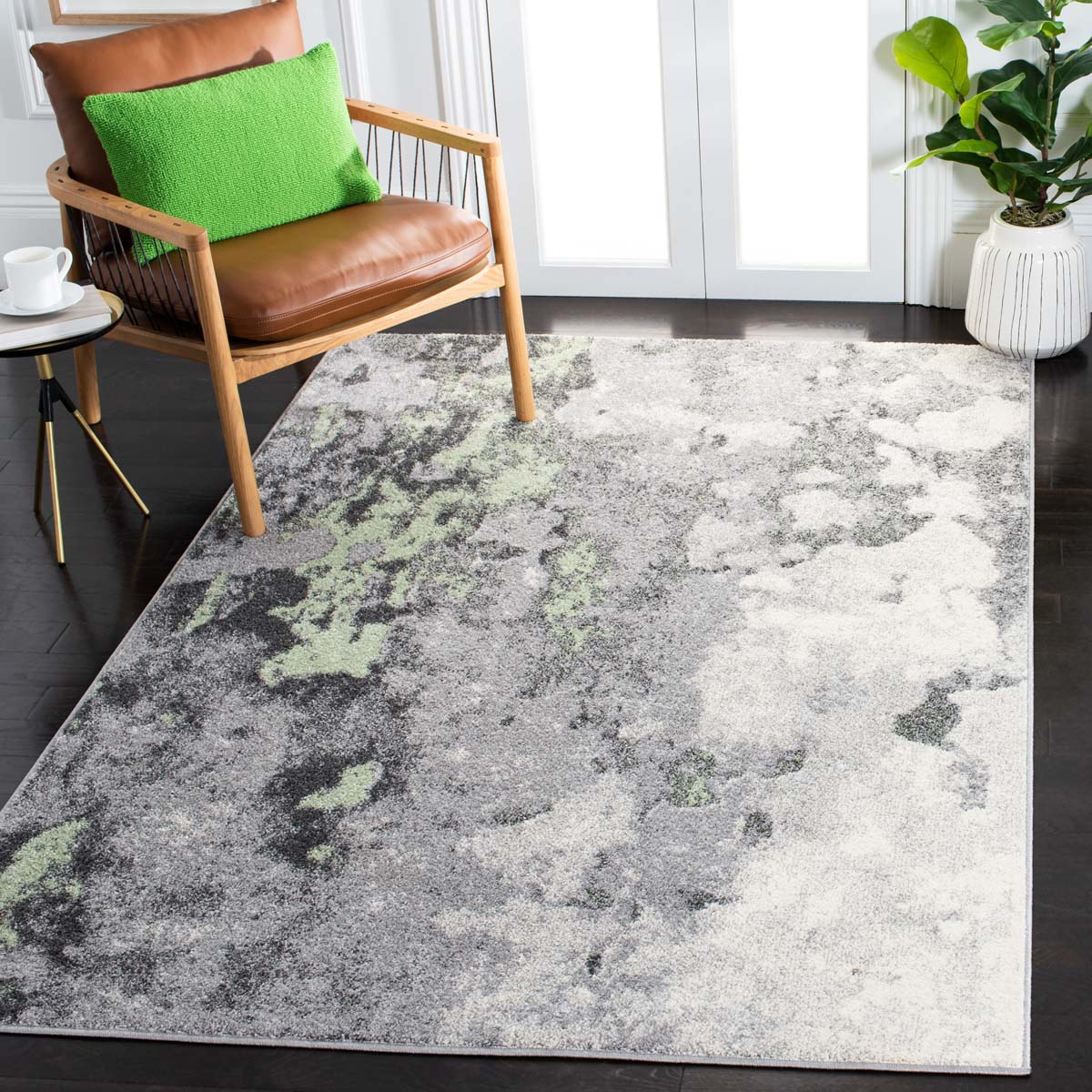 Safavieh Adirondack 134 Rug, Green, ADR134 - Green / Grey