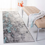 Safavieh Adirondack 134 Rug, Green, ADR134 - Turquoise / Grey