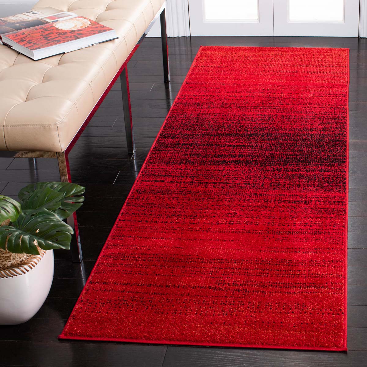 Safavieh Adirondack 142 Rug, Red, ADR142 - Red / Black
