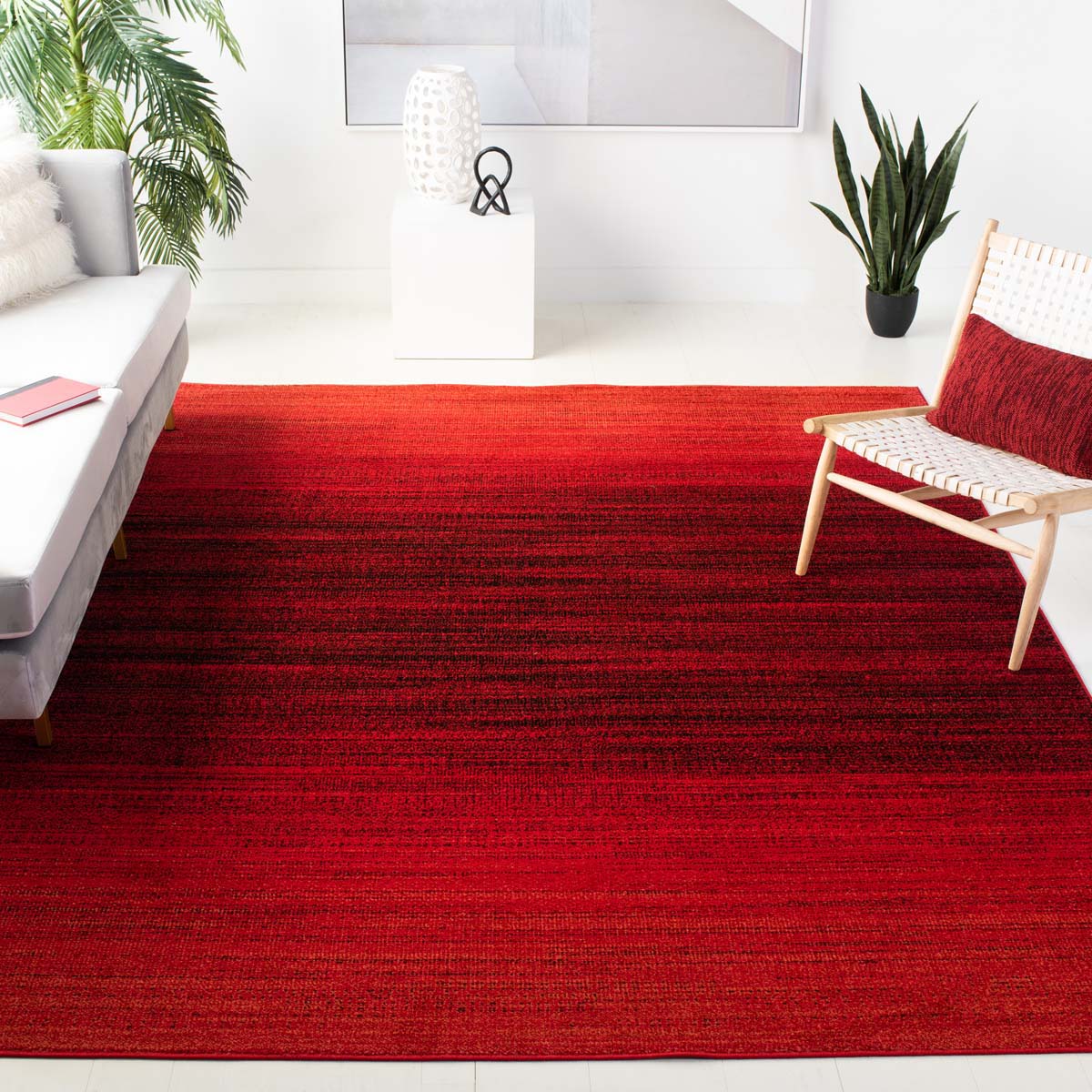 Safavieh Adirondack 142 Rug, Red, ADR142 - Red / Black