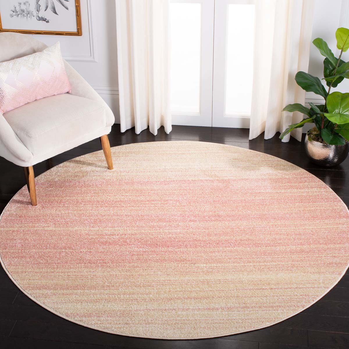 Safavieh Adirondack 142 Rug, White, ADR142 - Pink / Ivory