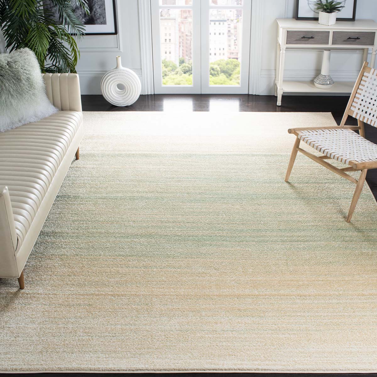 Safavieh Adirondack 142 Rug, White, ADR142 - Green / Ivory