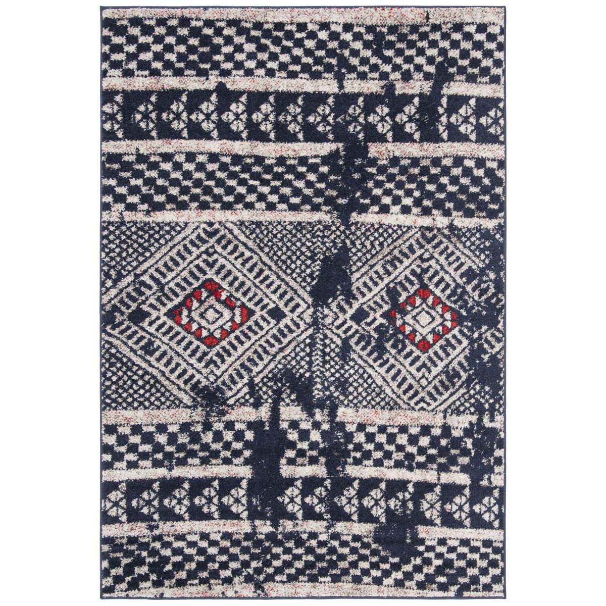 Safavieh Adirondack 202 Rug, ADR202 - NAVY / LIGHT GREY