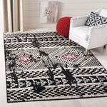 Safavieh Adirondack 202 Rug, ADR202 - BLACK / LIGHT GREY