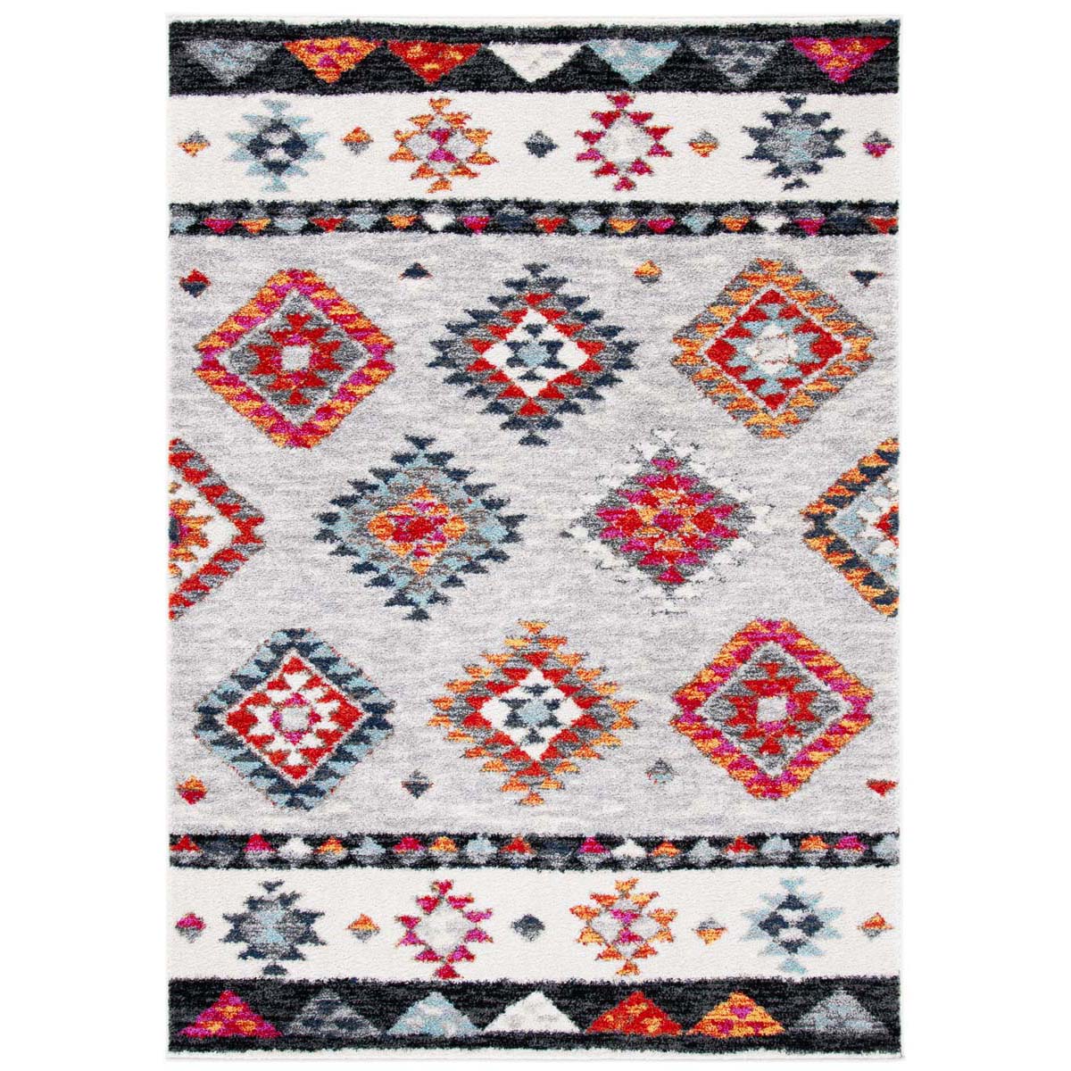 Safavieh Adirondack 245 Rug, ADR245 - GREY / RED