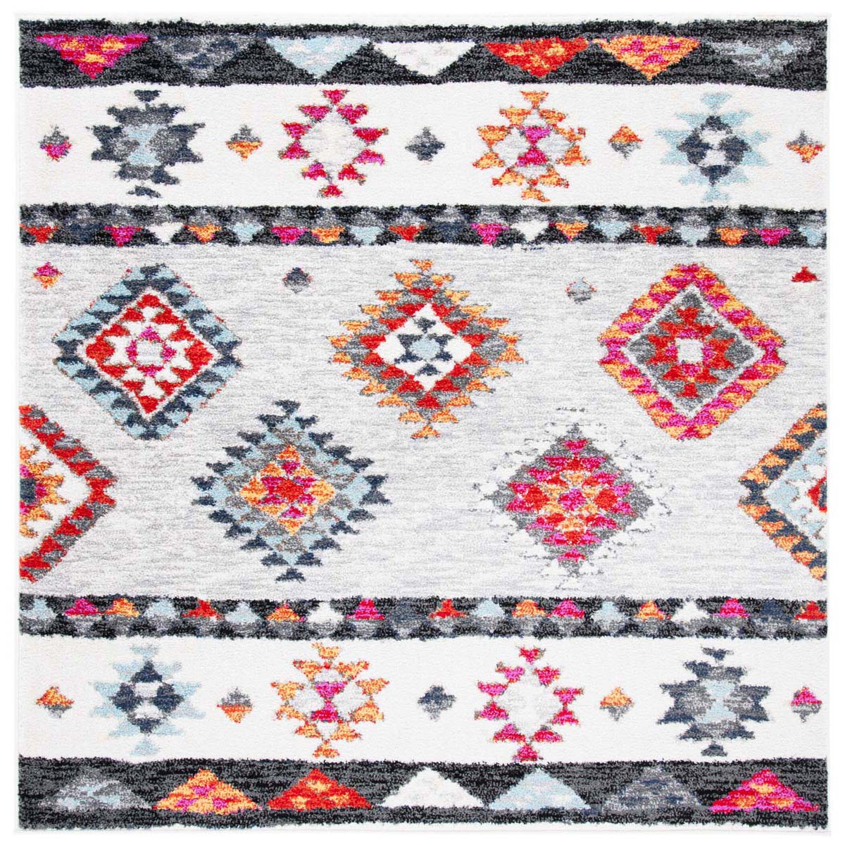 Safavieh Adirondack 245 Rug, ADR245 - GREY / RED