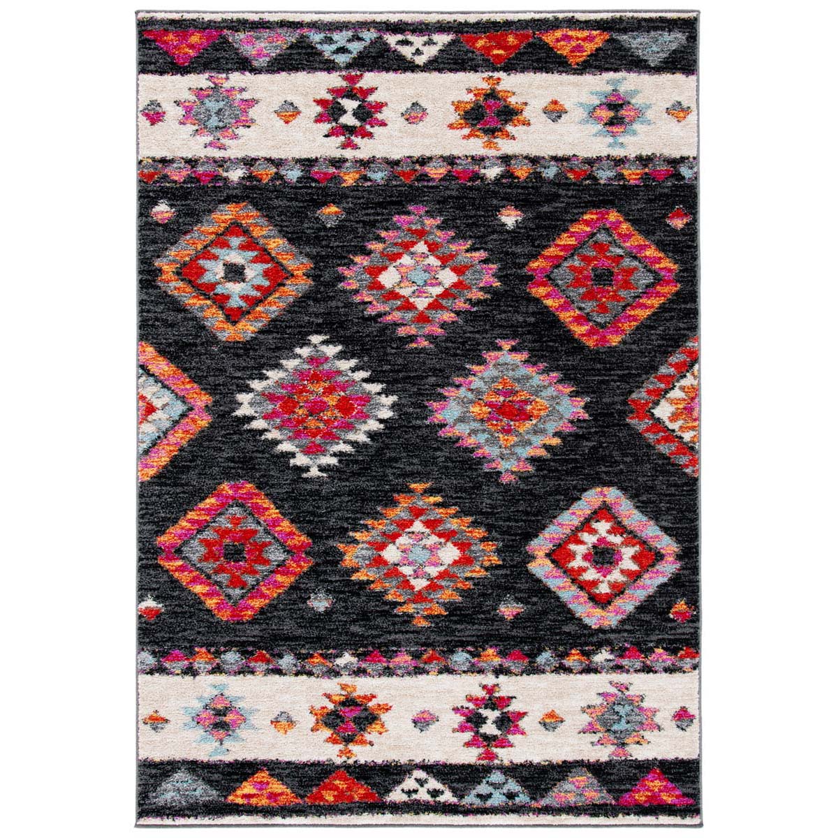 Safavieh Adirondack 245 Rug, ADR245 - BLACK / RED