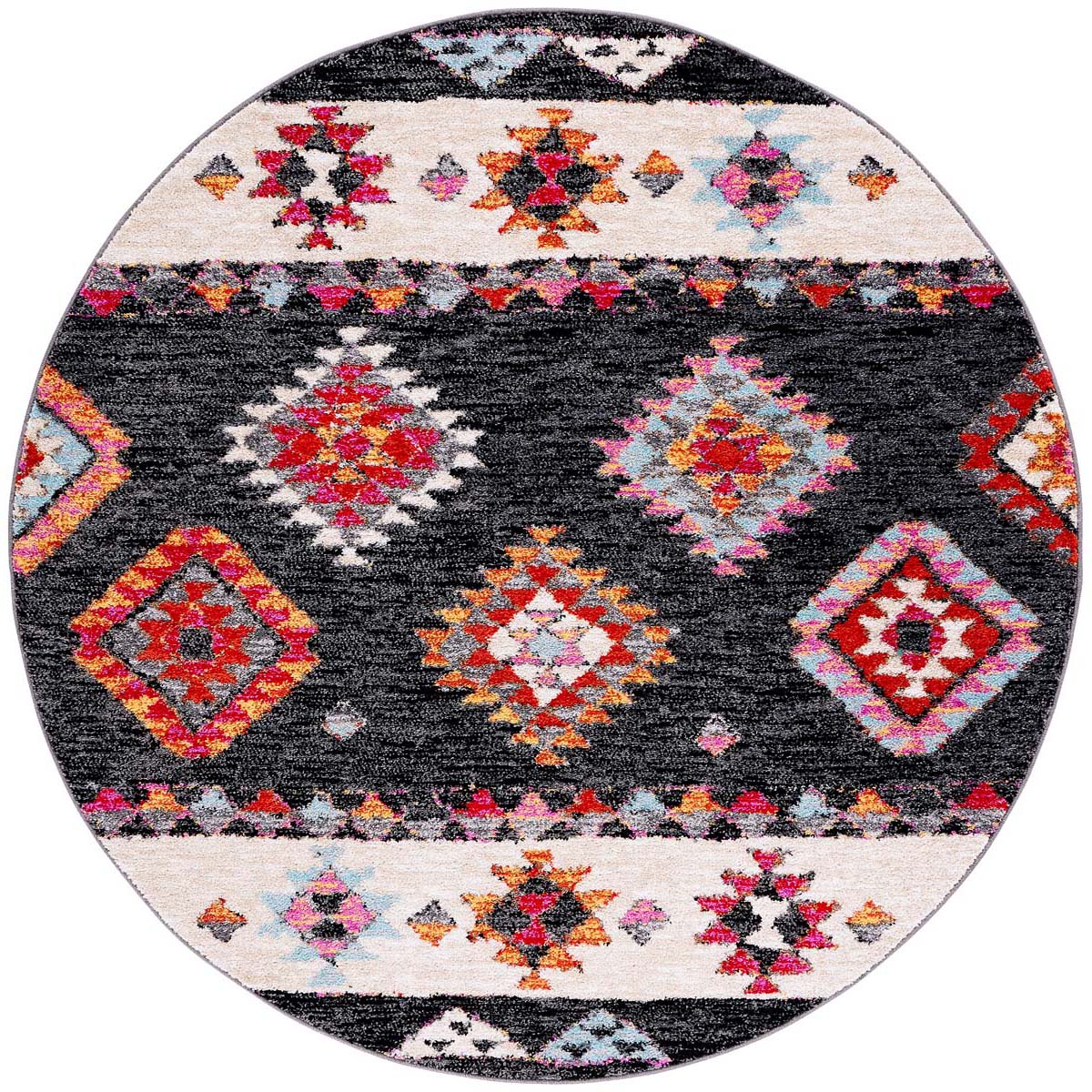 Safavieh Adirondack 245 Rug, ADR245 - BLACK / RED