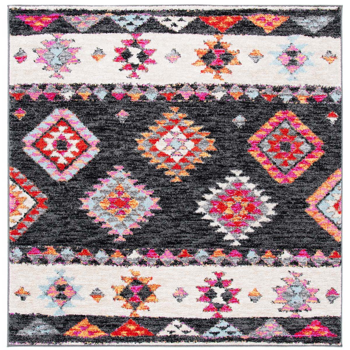 Safavieh Adirondack 245 Rug, ADR245 - BLACK / RED
