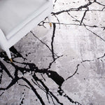 Safavieh Amelia 293 Rug, Black, ALA293 - Grey / Black