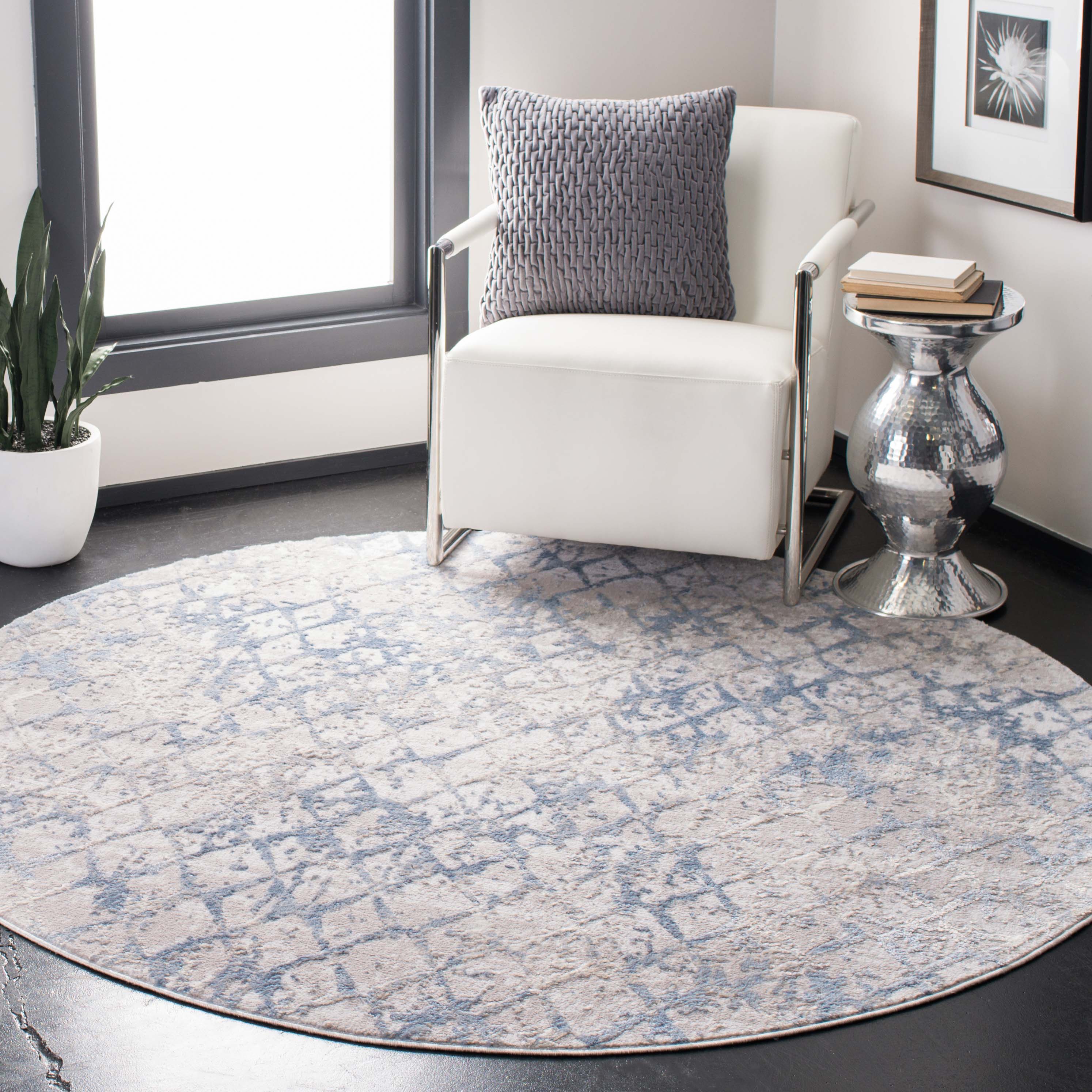Safavieh AMELIA 783 Rug, ALA783 - LIGHT GREY / BLUE