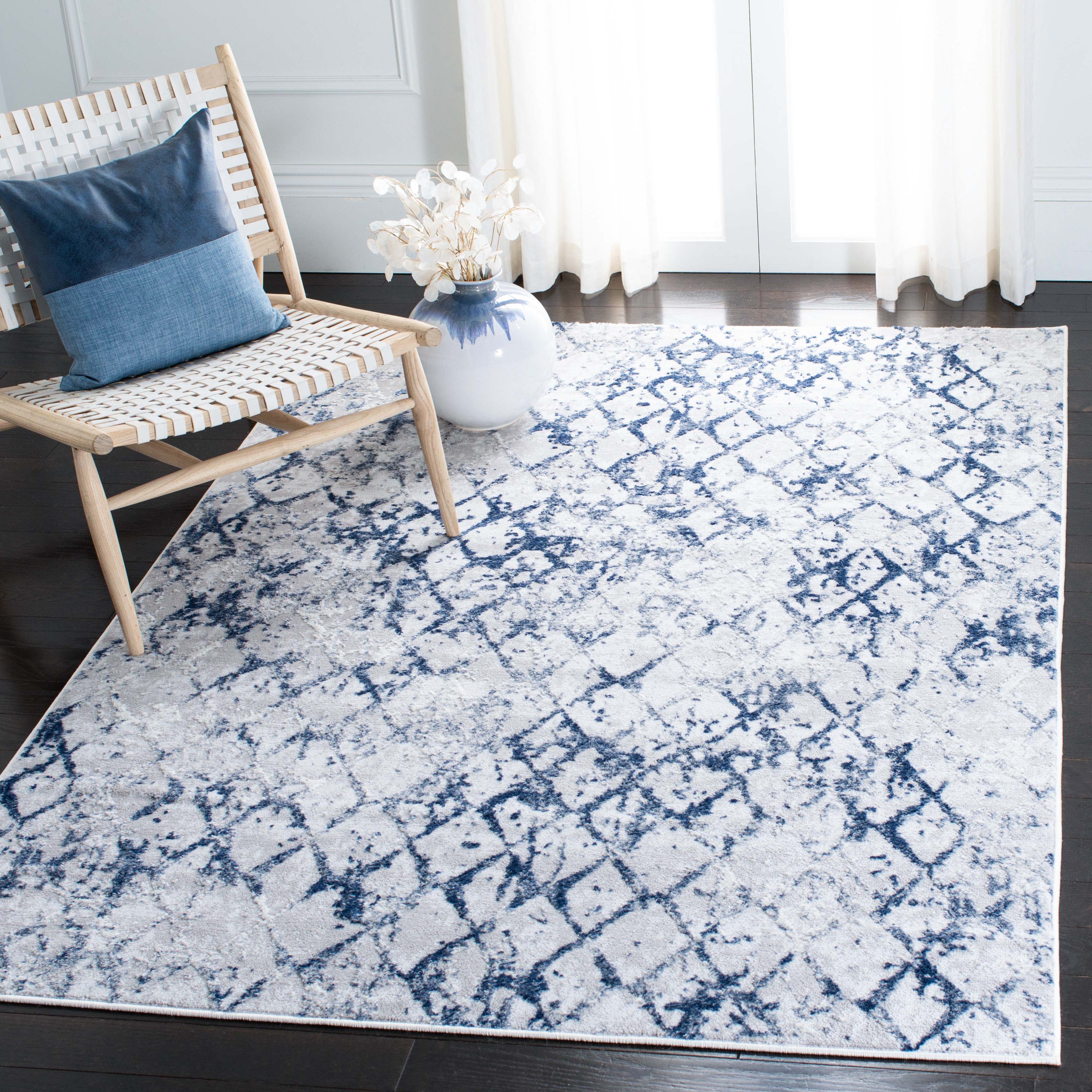 Safavieh AMELIA 783 Rug, ALA783 - GREY / NAVY