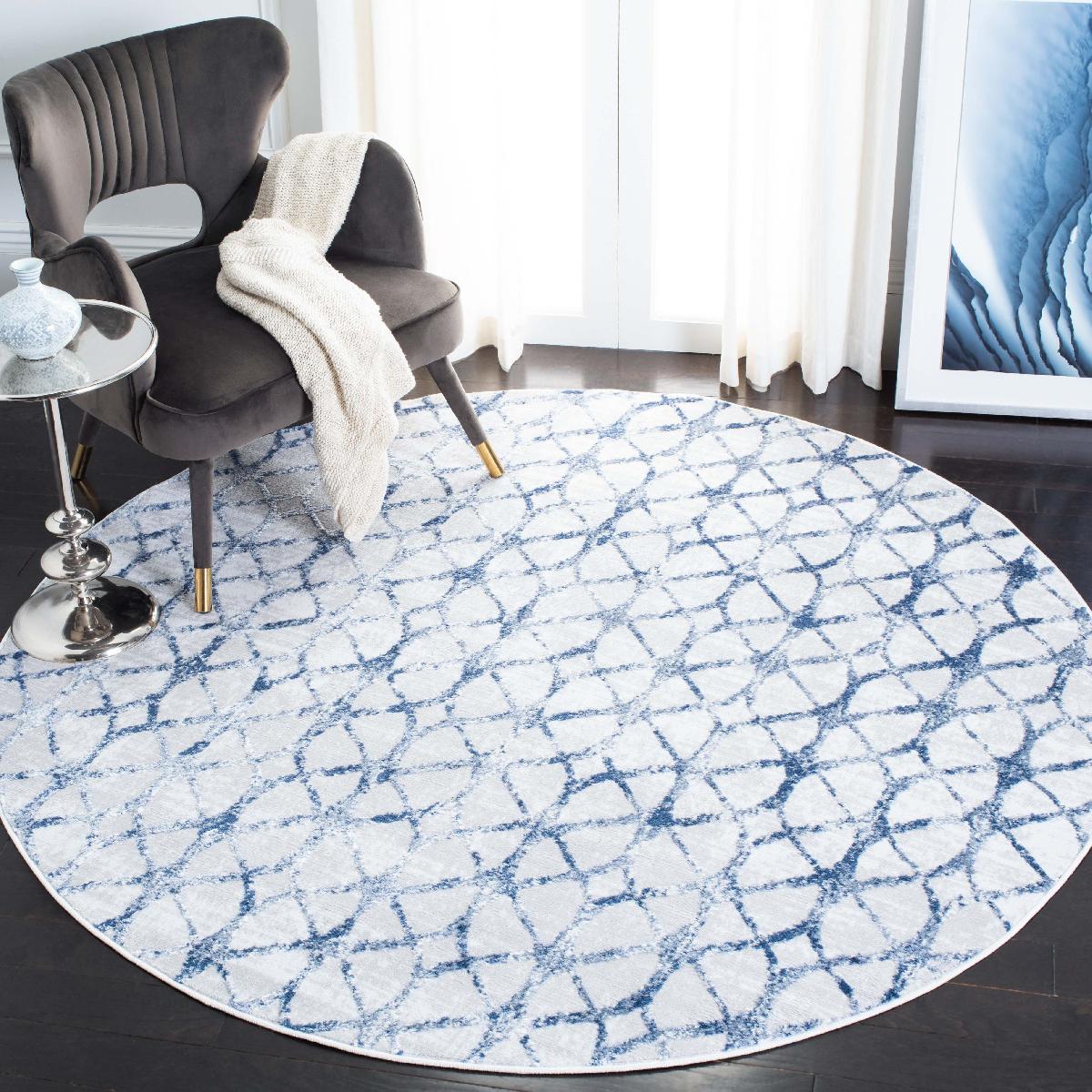 Safavieh AMELIA 792 Rug, ALA792 - GREY / NAVY