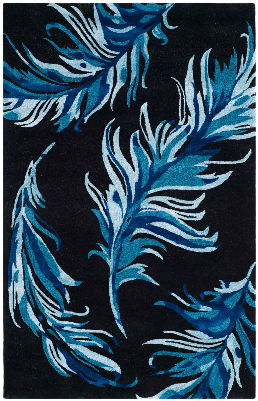 Safavieh Feather 121 Rug, ALR121 - Black / Blue
