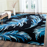 Safavieh Feather 121 Rug, ALR121 - Black / Blue