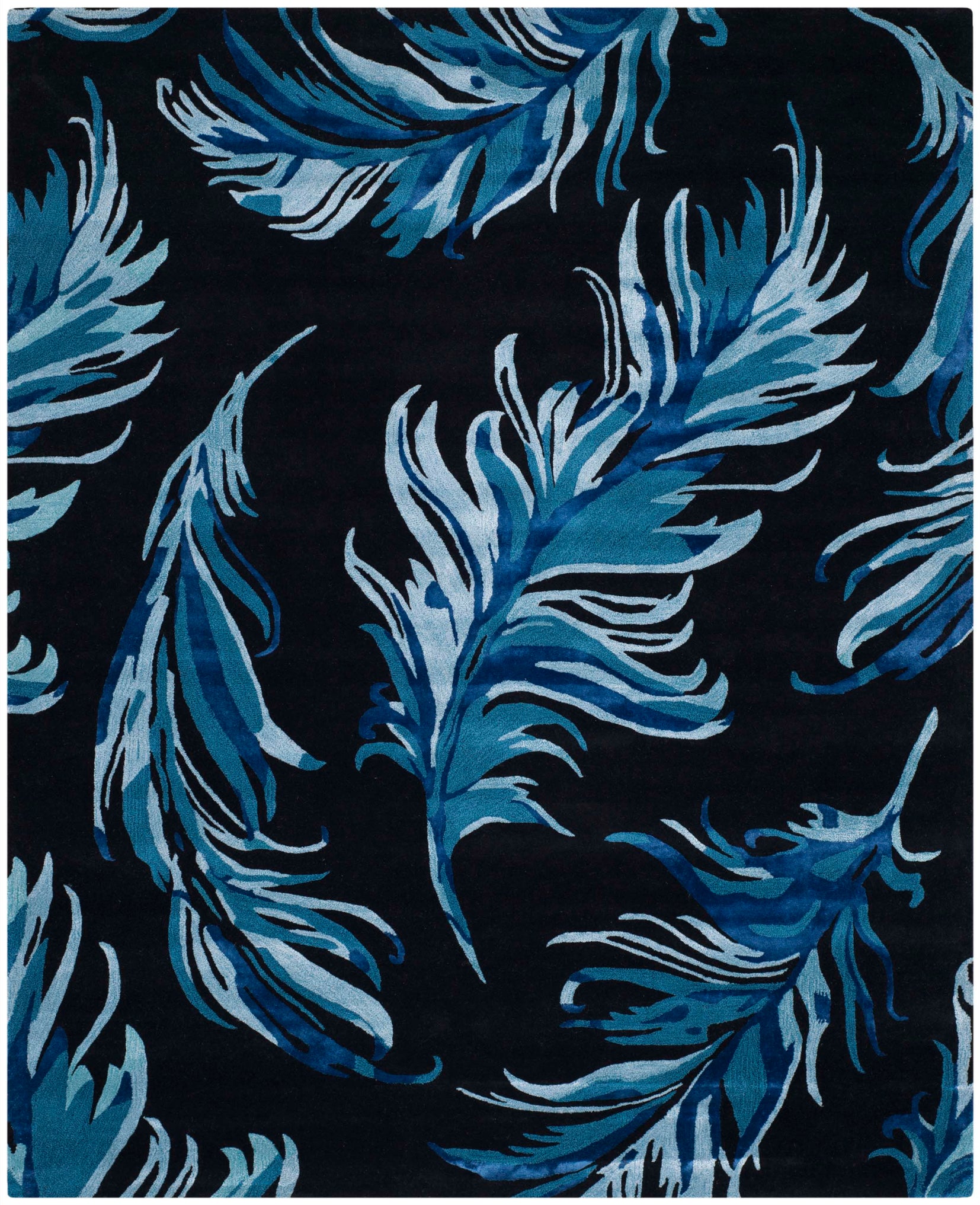 Safavieh Feather 121 Rug, ALR121 - Black / Blue