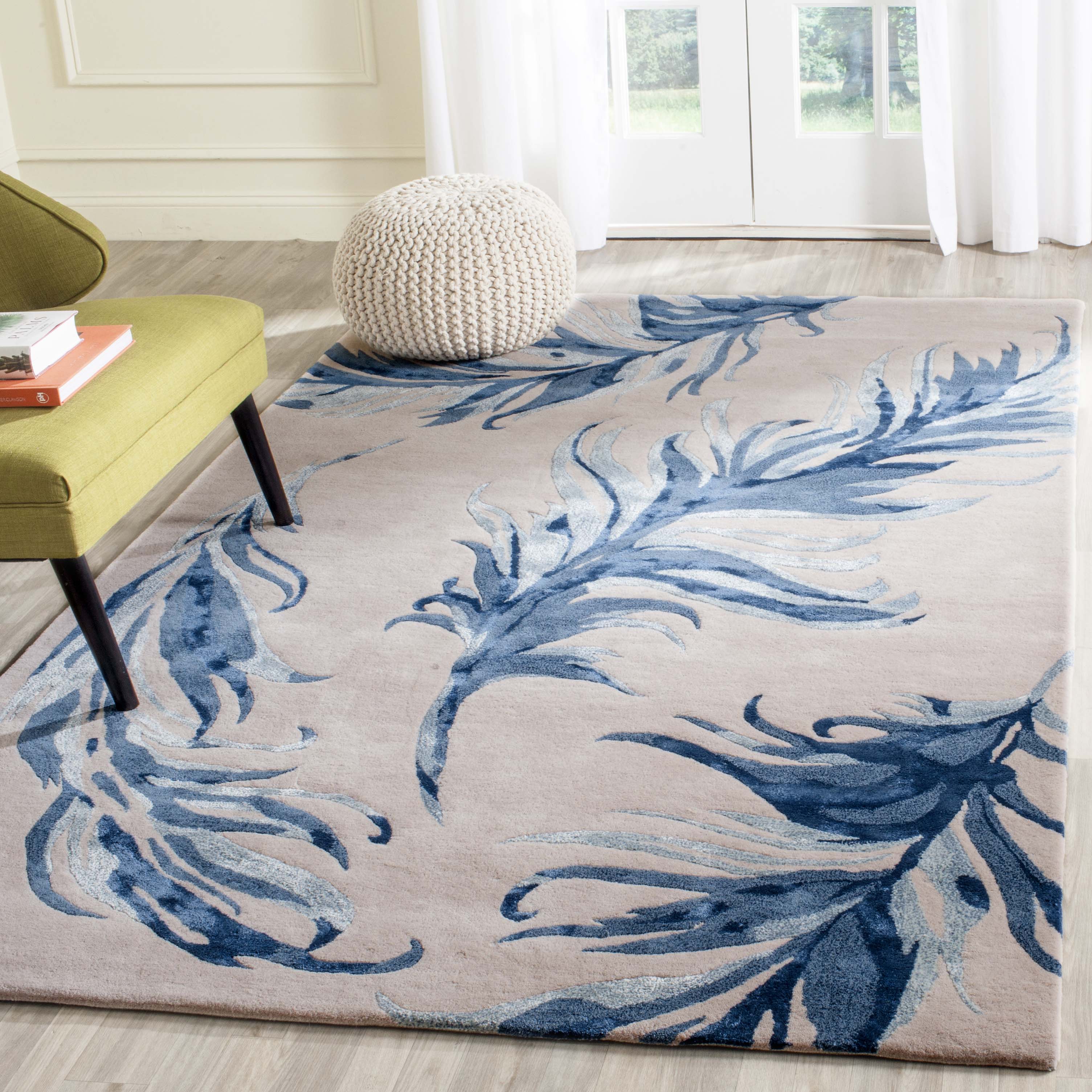 Safavieh Feather 121 Rug, ALR121 - Beige / Blue