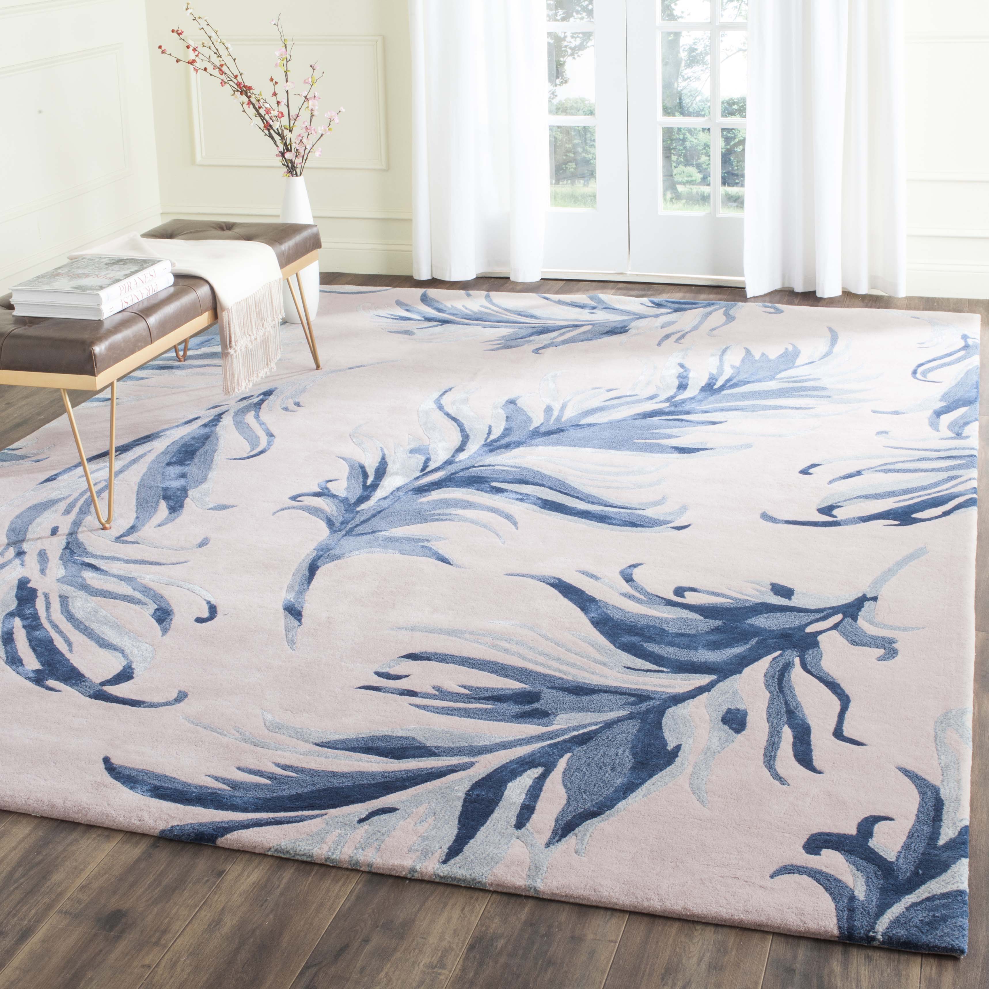 Safavieh Feather 121 Rug, ALR121 - Beige / Blue