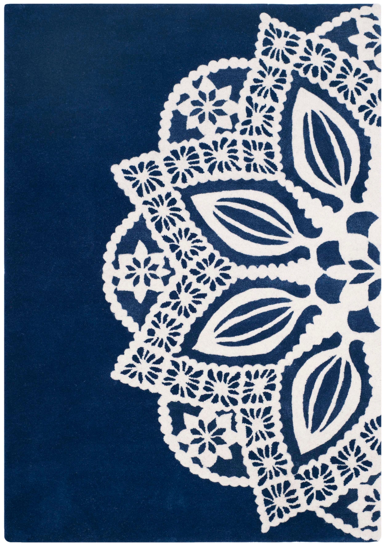 Safavieh Delilah 122 Rug, ALR122 - Navy / Ivory