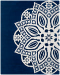 Safavieh Delilah 122 Rug, ALR122 - Navy / Ivory