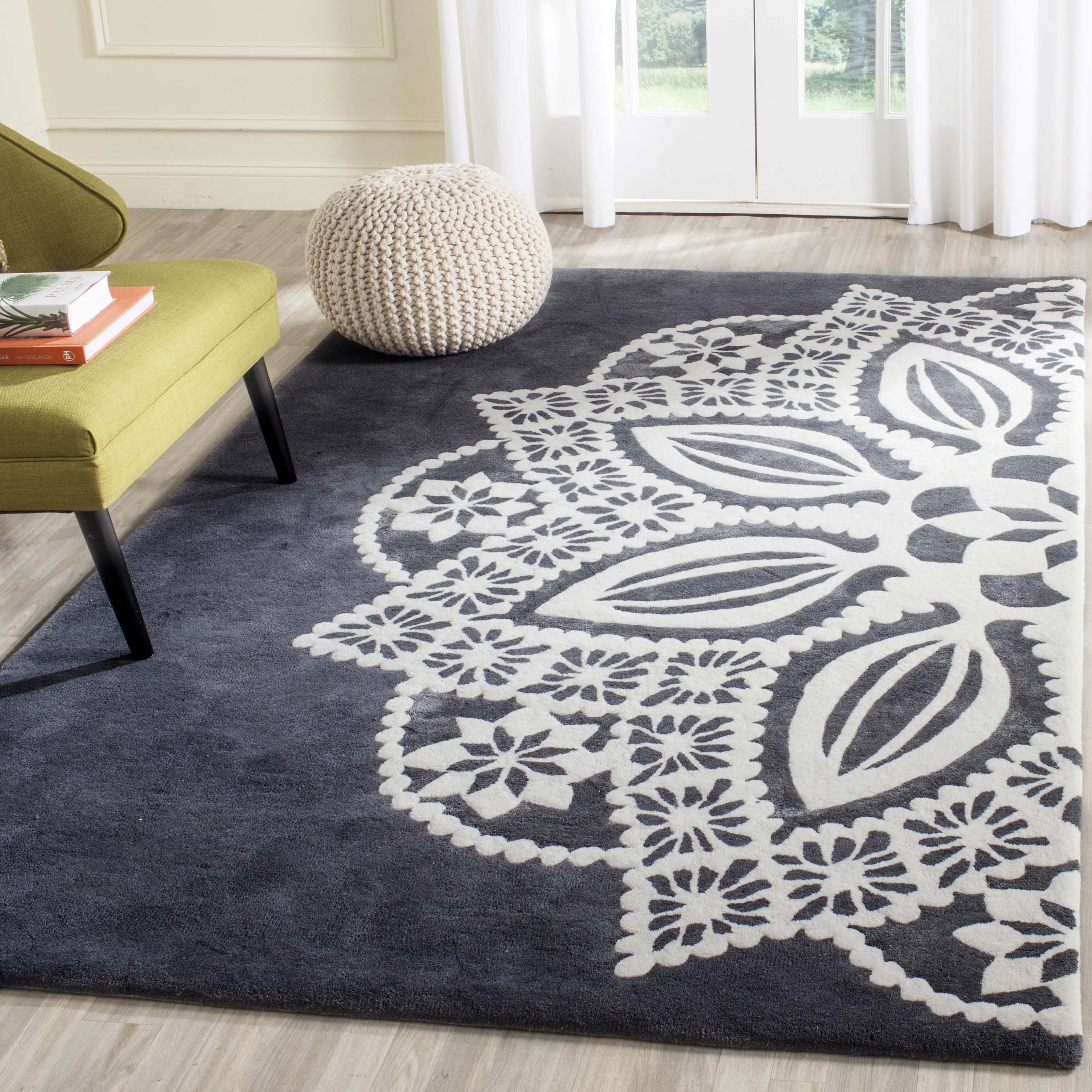 Safavieh Delilah 122 Rug, ALR122 - Grey / Ivory