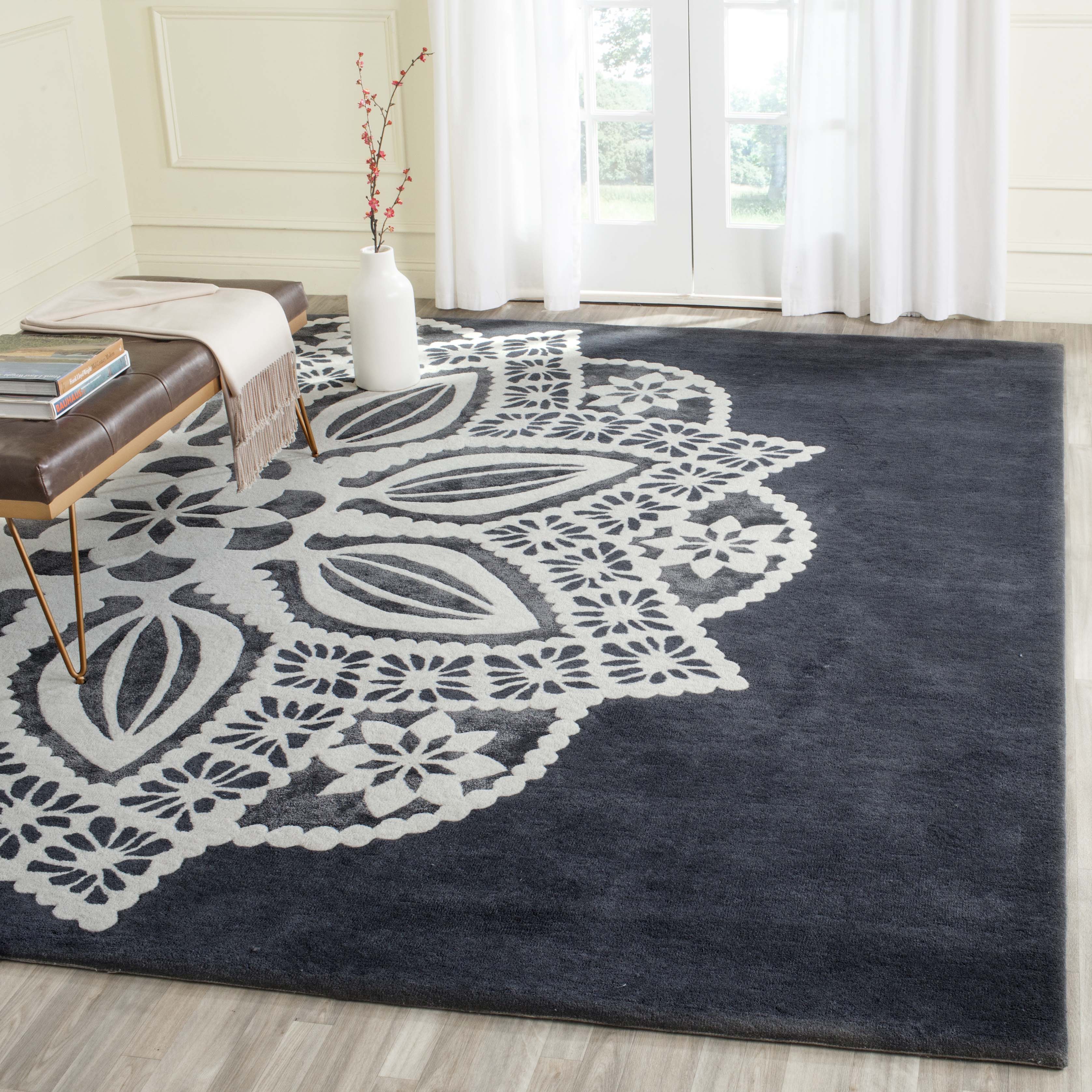 Safavieh Delilah 122 Rug, ALR122 - Grey / Ivory