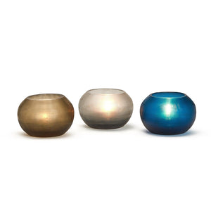 Two's Company S/3 Handcrafted Glass  Votives