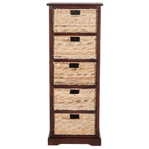 Safavieh Vedette 5 Wicker Basket Storage Tower , AMH5739