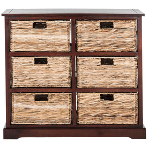 Safavieh Keenan 6 Wicker Basket Storage Chest , AMH5740