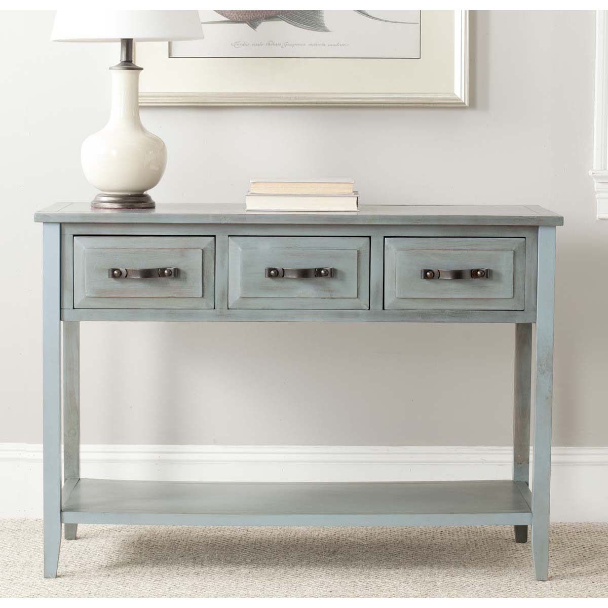 Safavieh Aiden 3 Drawer Console Table , AMH6502