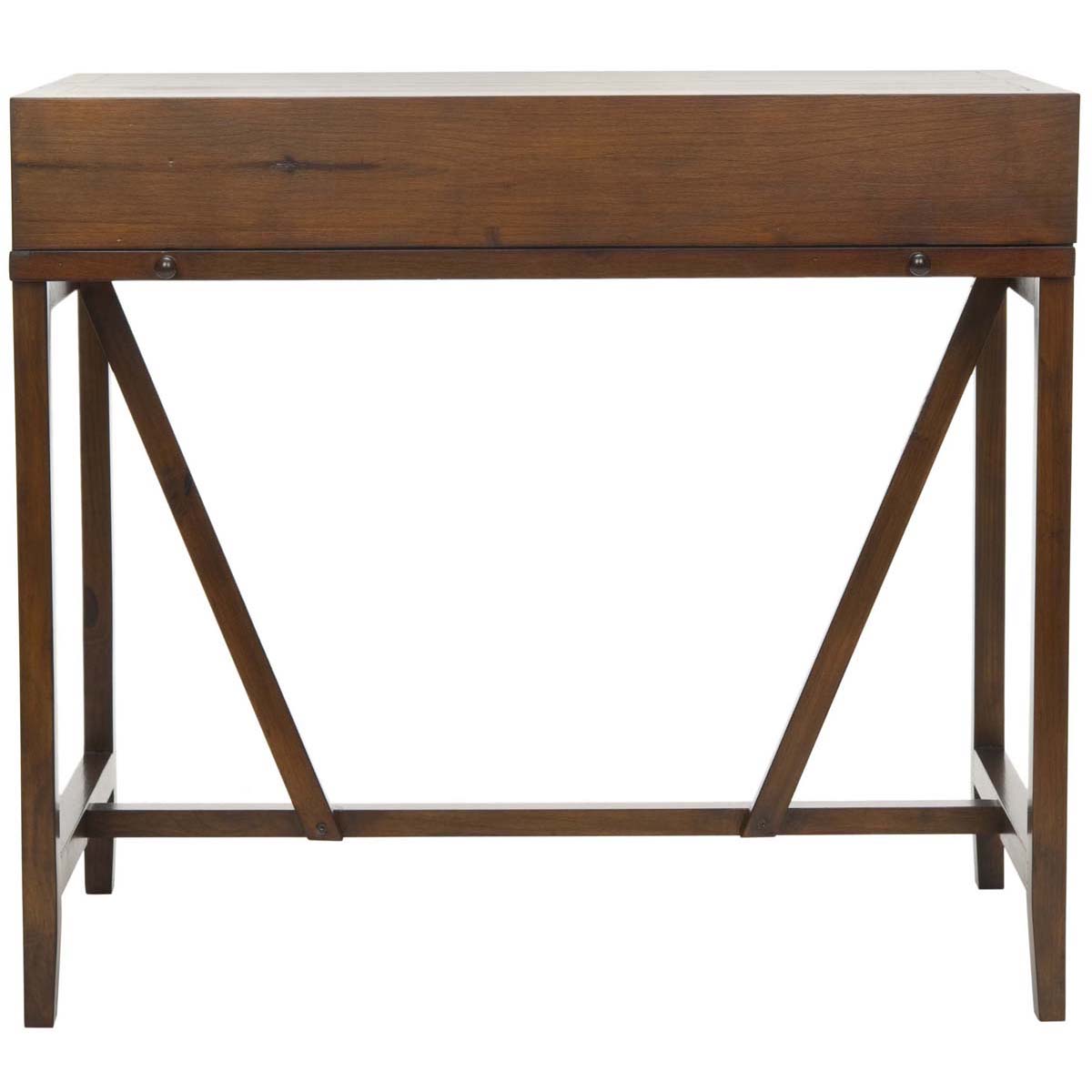 Safavieh Wyatt Writing Desk W/Pull Out , AMH6509 - Dark Teak