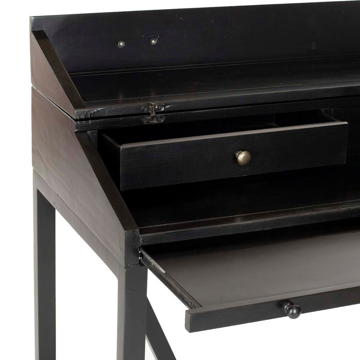 Safavieh Wyatt Writing Desk W/Pull Out , AMH6509 - Black