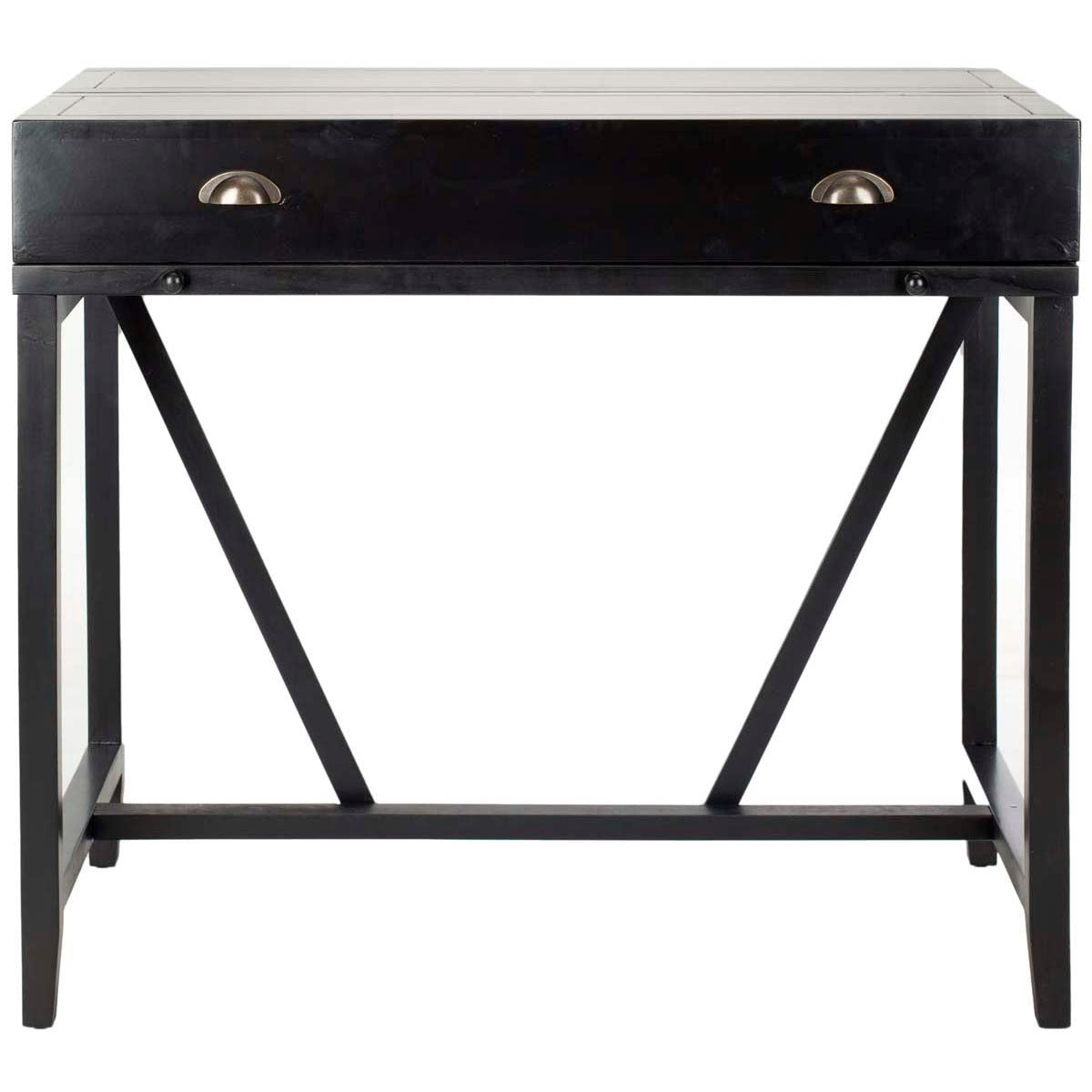 Safavieh Wyatt Writing Desk W/Pull Out , AMH6509 - Black