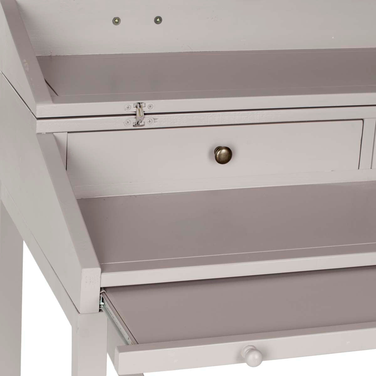 Safavieh Wyatt Writing Desk W/Pull Out , AMH6509 - Quartz Grey