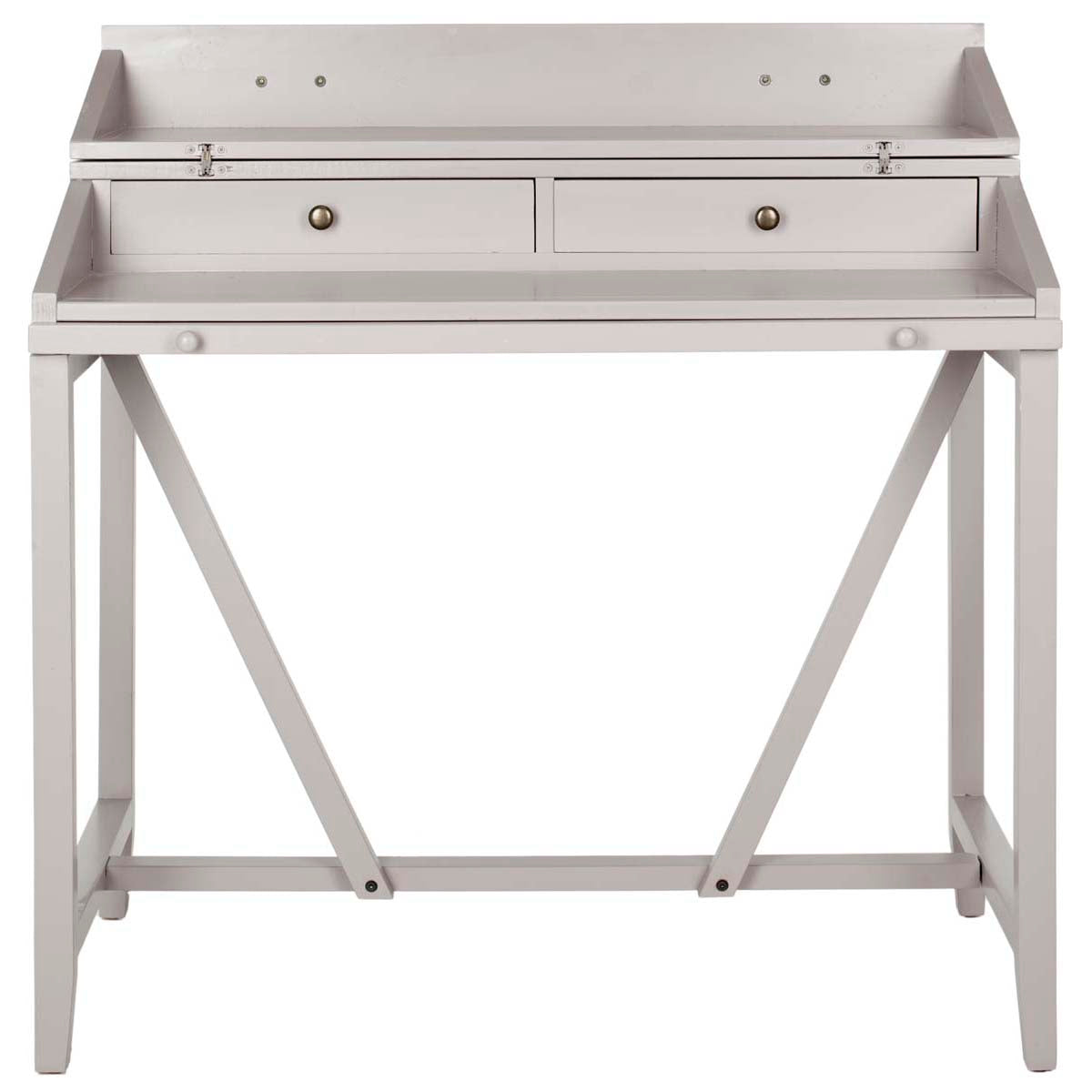 Safavieh Wyatt Writing Desk W/Pull Out , AMH6509 - Quartz Grey