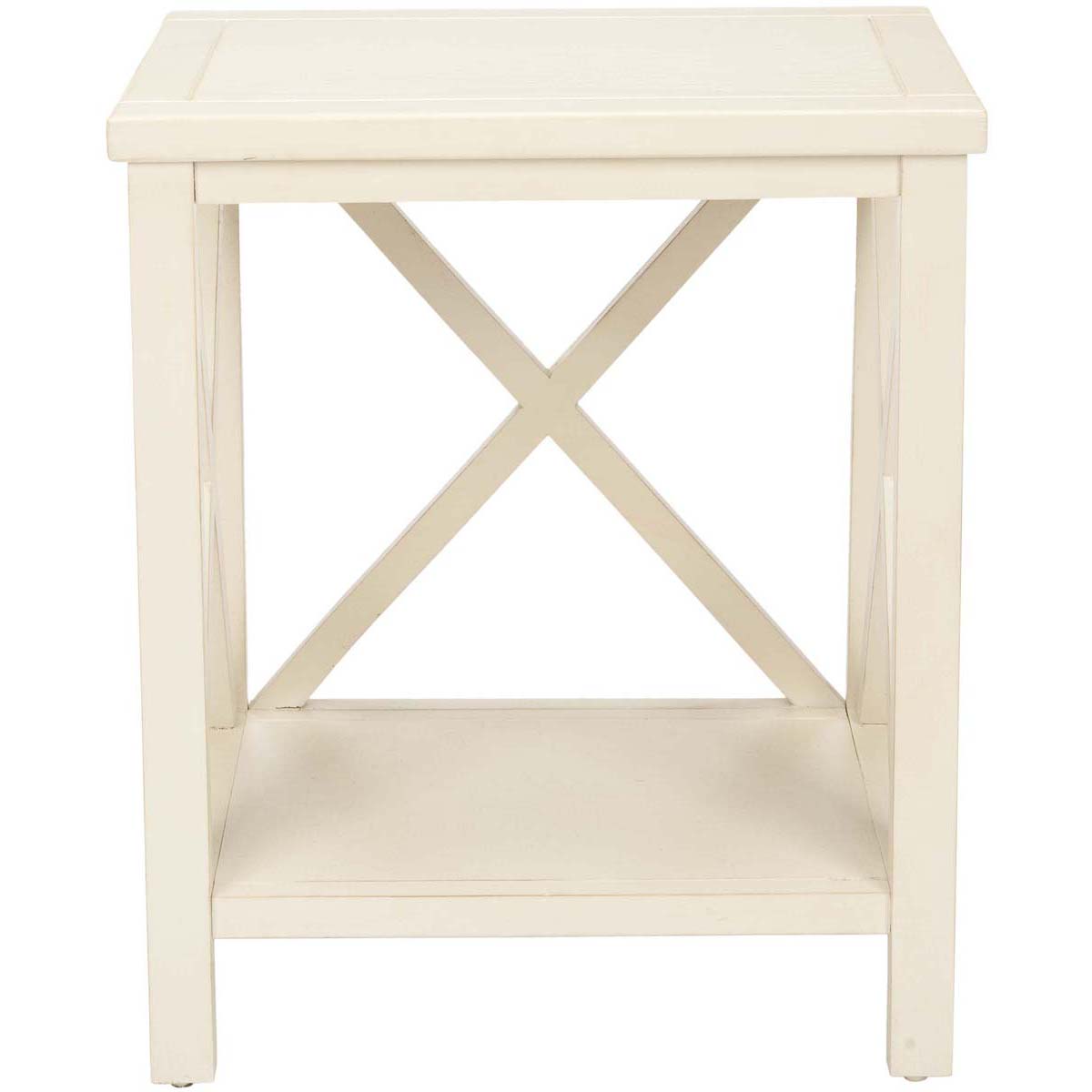 Safavieh Candence Cross Back End Table , AMH6523 - White