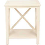 Safavieh Candence Cross Back End Table , AMH6523 - White
