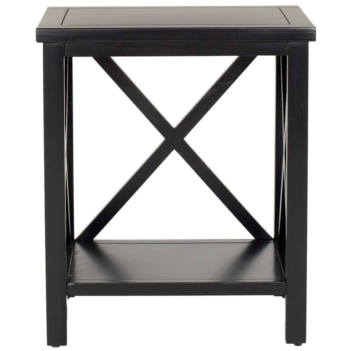 Safavieh Candence Cross Back End Table , AMH6523 - Black