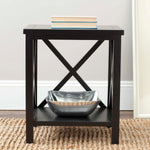 Safavieh Candence Cross Back End Table , AMH6523 - Black