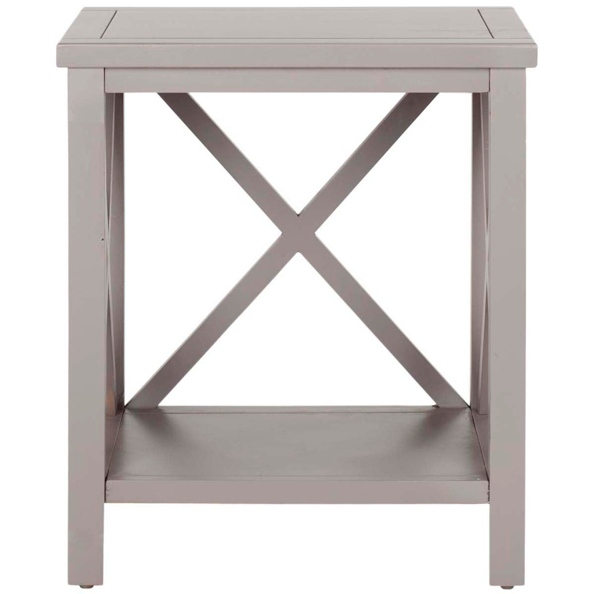 Safavieh Candence Cross Back End Table , AMH6523 - Grey