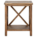 Safavieh Candence Cross Back End Table , AMH6523 - Oak